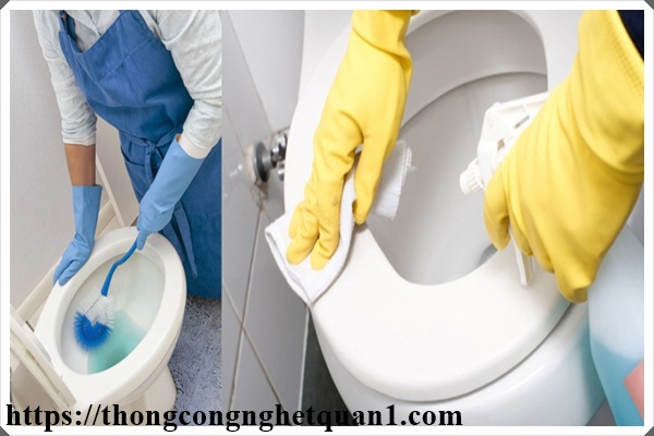 Vệ sinh bồn cầu thường xuyên