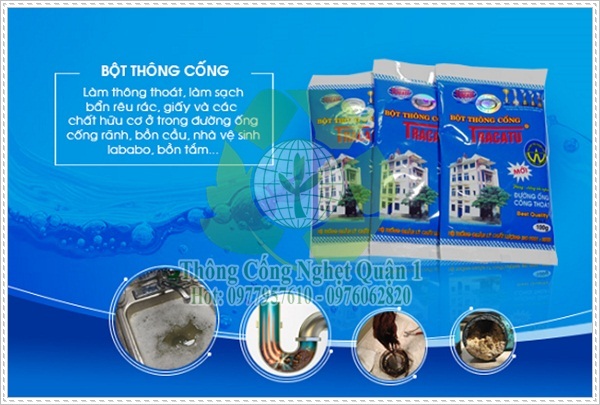 Bột thông cống nghẹt