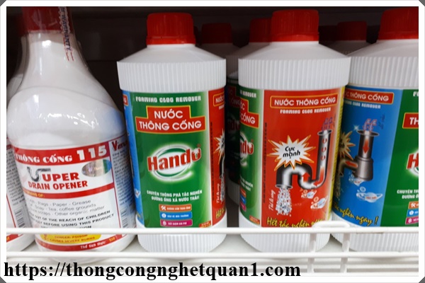 Th&ocirc;ng tắc nghẽn cống tho&aacute;t nước bằng nước th&ocirc;ng cống cực mạnh